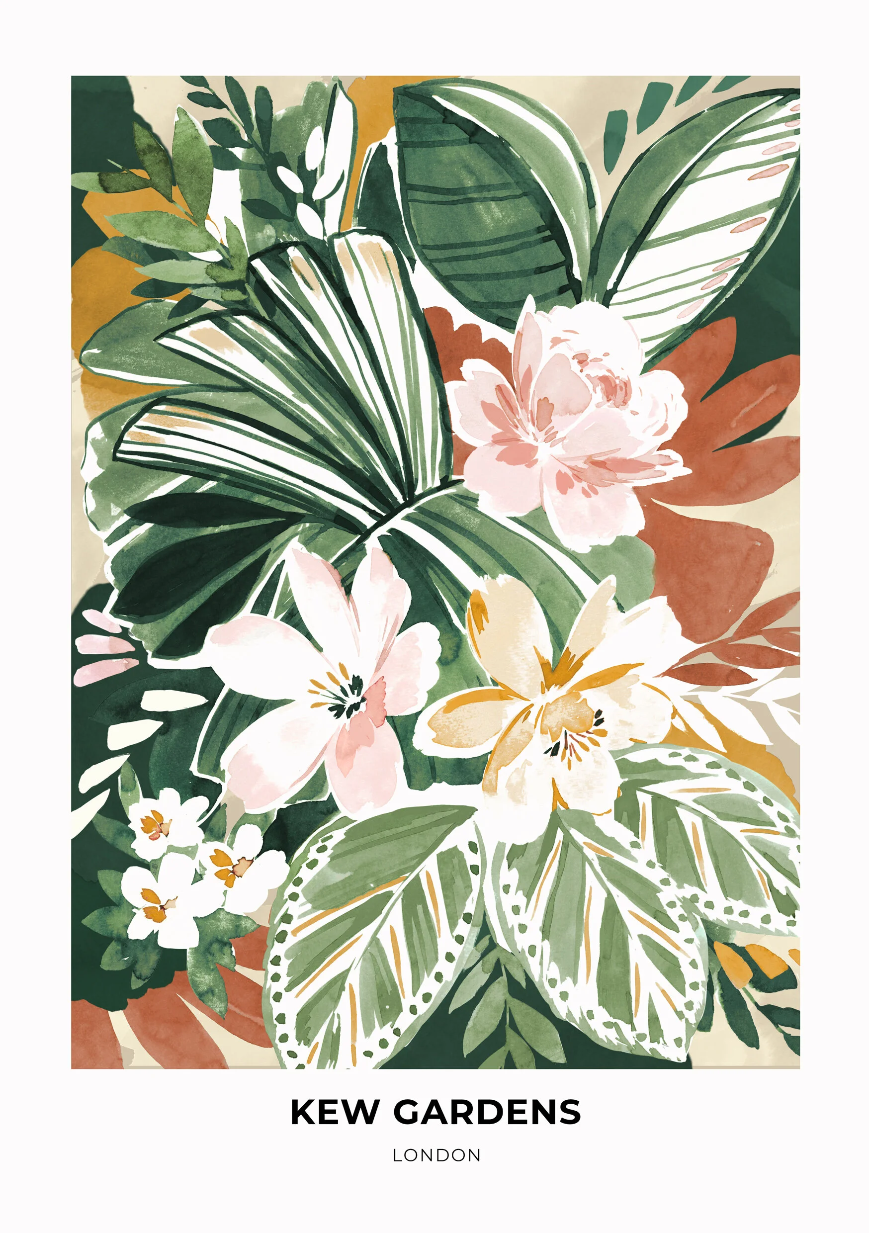'Kew Gardens' Wall Art Print — Charlie Taylor | Textile Designer & Artist | 'Kew Gardens' Wall Art Print — Charlie Taylor | Textile Designer & Artist |
